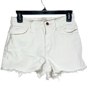 Universal Thread High Rise Vintage Bermuda Off White denim Shorts size 2